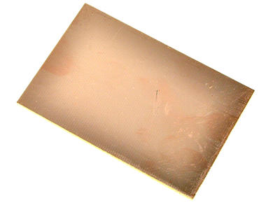 Laminate; unilateral copper; 50x75mm; FR4; 35um; 1,5mm; copper