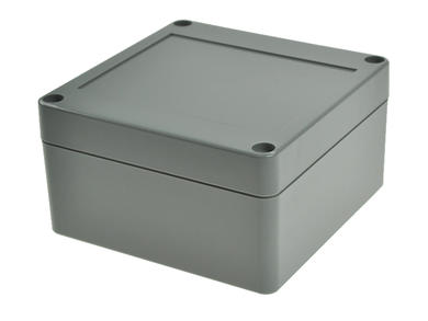 Enclosure; multipurpose; G3101; ABS; 100mm; 100mm; 55mm; IP65; dark gray; recessed area on cover; Gainta; RoHS