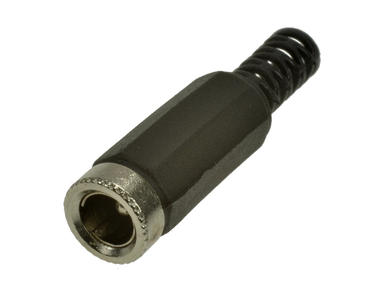 Socket; 2,5mm; DC power; 5,5mm; GDC25-55K; straight; for cable; solder; plastic
