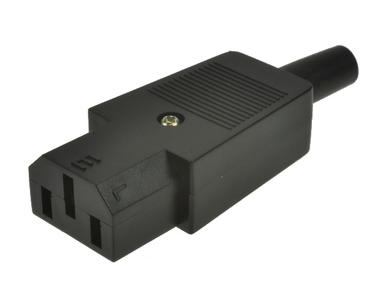 Socket; AC power; IEC C13 IBM; CP22S; straight; for cable; 10A; 250V; screw