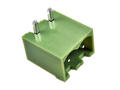 Terminal block; XY2500R-D-02P; 2 ways; R=5,08mm; 8,4mm; 12A; 300V; through hole; angled 90°; closed; green; Xinya; RoHS