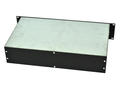 Obudowa; Rack 19"; 2U-2013/250; stal; 430mm; 250mm; 88mm; 2U; srebrna; czarny; RoHS; ZP Sesmil; wkręty ze stali nierdzewnej; bez uszczelki