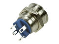 Przełącznik; przyciskowy; GQ12AF-10J/E/B/5V/S; OFF-(ON); 1 tor; podświetlenie LED 5V; niebieski; ring; monostabilny; na panel; 2A; 36V DC; 12mm; IP67; Onpow; RoHS