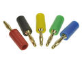 Banana plug; 2mm; 25.203.4; green; 26,5mm; solder; 10A; 60V; gold plated brass; PE; Amass; RoHS