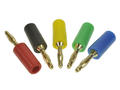 Banana plug; 2mm; 25.203.3; yellow; 26,5mm; solder; 10A; 60V; gold plated brass; PE; Amass; RoHS