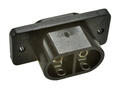Plug; AC power; IEC C8; WT65OB; straight; for panel with bracket; screw; 2,5A; 250V; solder; RoHS