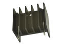 Radiator; z otworem; z 2 pinami do druku; V7142/2-2p; czerniony; 20mm; H; 15K/W; 23mm; 16mm