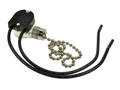 Switch; chain type; POL-S; OFF-ON; 2 positions; bistable; with cable; 1 way; silver; 3A; 250V AC; black; plastic; no backlight