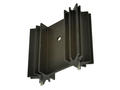 Radiator; SK104/3; z 2 pinami do druku; z otworem; czerniony; 30mm; H; 12K/W; 33,6mm; 11,7mm