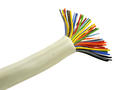 Wire; telephone; YTKSY 25x2x0,50mm; 50x0,20mm2; solid; Cu; white; PVC; round; 50V; 100m reel; Technokabel; RoHS