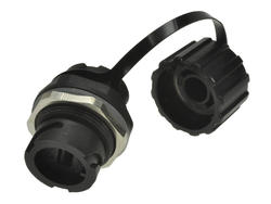 Adapter gniazdo / gniazdo; USB A; 17-210141; USB 2.0; czarny; przykręcane; na panel; proste; bagnetowe; wtykany; PBT; Conec; RoHS
