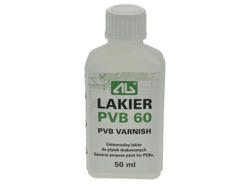 Varnish; zabezpieczający; maintenance; PVB 60/50ml AGT-199; 50ml; liquid; bottle; AG Termopasty