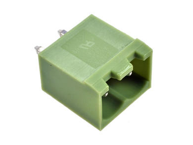 Terminal block; XY2500V-D-02P; 2 ways; R=5,08mm; 12mm; 12A; 300V; through hole; straight; closed; green; Xinya; RoHS