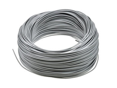 Wire; equipment; H07V-K (LgY); 1 core; stranded; Cu; 2,50mm2; gray; PVC; -40...+70°C; 750V; 100m reel; Elektrokabel; RoHS; 4,1mm; 1x2,50mm2