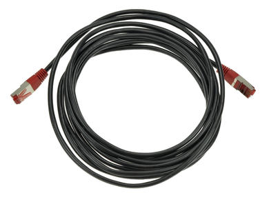 Kabel; patchcord; U/UTP; CAT 5e; 4m; czarny; RJ4540Bo; linka; Cu; okrągły; PVC; 2x wtyk RJ45