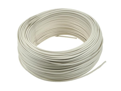 Wire; equipment; H07V-K (LgY); 1 core; stranded; Cu; 2,50mm2; white; PVC; -40...+70°C; 450/750V; 100m reel; Eltrim; RoHS; 4,1mm; 1x2,50mm2