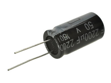 Capacitor; electrolytic; 2200uF; 50V; diam.16x26mm; 7,5mm; through-hole (THT); bulk; Cheng; RoHS