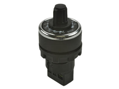 Potentiometer; shaft; single turn; BPR10K; 10kohm; linear; 10%; 1,5W; knob; 16mm; plastic; smooth; 270°; cermet; screw; Emas; RoHS