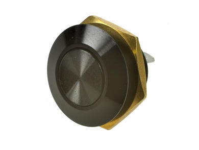 Przełącznik; tact switch; przyciskowy; MSW-12A01; OFF-(ON); 1 tor; bez podświetlenia; monostabilny; na panel; 50mA; 16V DC; 12mm; IP54; Mitec; RoHS