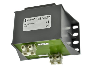 Transformator; z mocowaniem; TZB50/ZZ 230/24V; 230V; 24V; 2,08A; 50VA; śrubowe; Breve