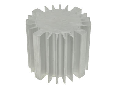 Heatsink; SK569 50 AL; for LED diodes; plain; 1,5K/W; 50mm; roller; 40/60mm; Fischer Elektronik; RoHS