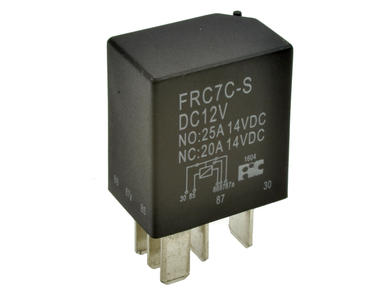 Relay; electromagnetic automotive; FRC7C-S-DC12V; 12V; DC; SPDT; 20A; 14V DC; with connectors; 1,5W; Forward Relays; RoHS