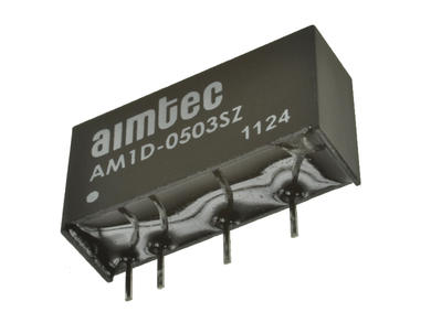 Przetwornica; AM1D-0503SZ; konwerter DC/DC; 5V (4,5÷5,5)V; DC; 3,3V; DC; 300mA; 1W; izolowany; 1kV; SIL7; przewlekany (THT); Aimtec; RoHS