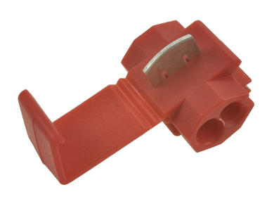 Connector; quick splice; insulated; SZR; red; straight; for cable; 0,5÷1,5mm2; crimped; 1 way