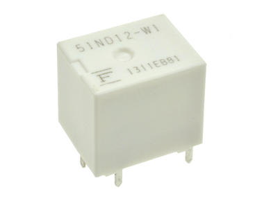 Relay; electromagnetic automotive; FBR51ND12-W1; 12V; DC; SPDT; 25A; 14V DC; PCB trough hole; without mounting bracket; 0,6W; Fujitsu Takamisawa; RoHS