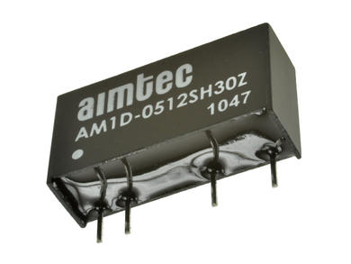 Power Inverter; AM1D-0512SH30Z; DC/DC converter; 5V (4,5÷5,5)V; DC; 12V; DC; 83mA; 1W; insulated; 3kV; SIL7; through hole (THT); Aimtec; RoHS