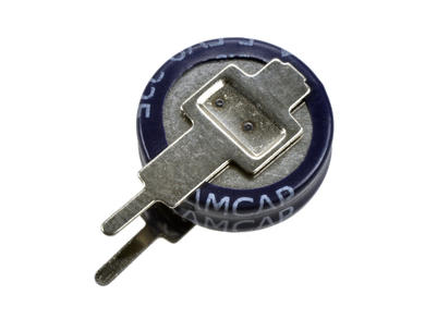 Kondensator; elektrolityczny; podtrzymania napięcia; 0,22F; 5,5V; SE-5R5-D224VYV; 20%; 4,5x12,3mm; 4mm; pionowy; przewlekany (THT); -25...+70°C; 44mOhm; 1000h; Kamcap; RoHS
