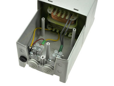 Transformator; w obudowie; PVS301 230/12V; 300VA; 230V; 12V; 25A; M5; Breve; IP54