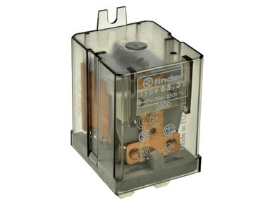 Relay; electromagnetic industrial; 65.31.8.230.0300; 230V; AC; SPST NO; 30A; with connectors; Finder; RoHS