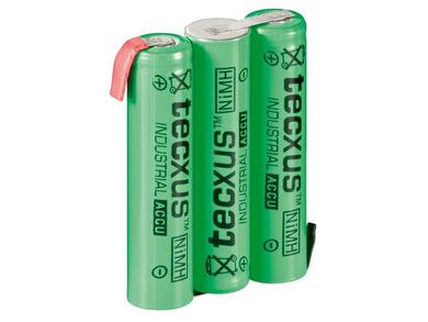 Akumulator; Ni-Mh; T800AAA-X3; 3,6V; 800mAh; fi 10,5x44,5mm; 2 piny; 3 cele; do lutowania; TECXUS; R3 AAA