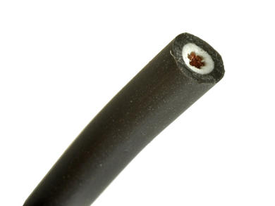 Wire; silicon; LI2G0,5B; stranded; Cu; 1x0,50mm2; black; silicon; double insulation; 3,15mm; -50...+180°C; 10A; 1000V; RoHS