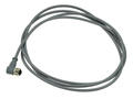 Socket with cable; 43-10208; M12-5p; 5 ways; angled 90°; with 2m cable; 0,34mm2; 6mm; grey; IP67; 4A; 60V; Conec; RoHS