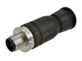 Plug; 43-00102; M12-5p; 5 ways; straight; screw; 0,25÷1,5mm2; 4-8mm; for cable; black; IP67; 7,5A; 60V; Conec; RoHS