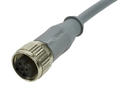Socket with cable; 43-10040; M12-5p; 5 ways; straight; with 2m cable; 0,34mm2; 6mm; grey; IP67; 4A; 60V; Conec; RoHS