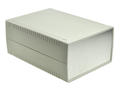 Enclosure; for instruments; desktop; G768A; ABS; 190mm; 140mm; 80mm; light gray; aluminum ends; Gainta; RoHS