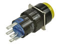 Switch; push button; LAS1-AY-11/Y/24V; ON-(ON); yellow; LED 24V backlight; yellow; solder; 2 positions; 5A; 250V AC; 16mm; 30mm; Onpow