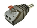 Plug; 2,1mm; DC power; 5,5mm; GDC21-55T2; straight; crimped; plastic; RoHS