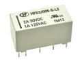 Relay; bistable; HFD2-005-S-L2; 5V; DC; DPDT; two coils; 2A; 125V AC; 2A; 30V DC; PCB trough hole; Hongfa; RoHS