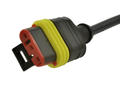 Socket with cable; superseal; 55-00478; 3 ways; TPU; straight; with 2m cable; 8A; 24V; black; CuSn; 0,75mm2; IP67; latch; Conec; RoHS
