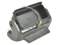 Zaślepka; Han A; 09200105423; 10A; metal; z 1 klamrą; szary; IP65; Harting; RoHS