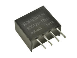 Przetwornica; B0512S-1WR3; konwerter DC/DC; 5V (4,5÷5,5)V; DC; 12V; DC; 83mA; 1W; izolowany; 1kV; SIL4; przewlekany (THT); Mornsun; RoHS