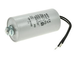 Capacitor; motor; I150V620-B; MKSP; 20uF; 450V AC; fi 40x78mm; with cables; screw with a nut; Miflex; RoHS