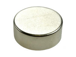 Magnet; cylindrical; N38; 25mm; 10mm; nickel plated; Neodymium