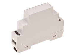 Enclosure; DIN rail mounting; Z105J; ABS; 17mm; 90mm; 65mm; light gray; 1 modules; Kradex; RoHS; black hitch 1 pc; UL94-V0