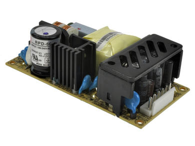 Power Supply; open frame; RPD-60A; 5V DC; 12V DC; 5A; 2A; 49W; Mean Well