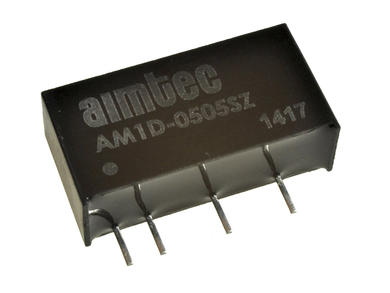 Przetwornica; AM1D-0505SZ; konwerter DC/DC; 5V (4,5÷5,5)V; DC; 5V; DC; 200mA; 1W; izolowany; 1kV; SIL7; przewlekany (THT); Aimtec; RoHS